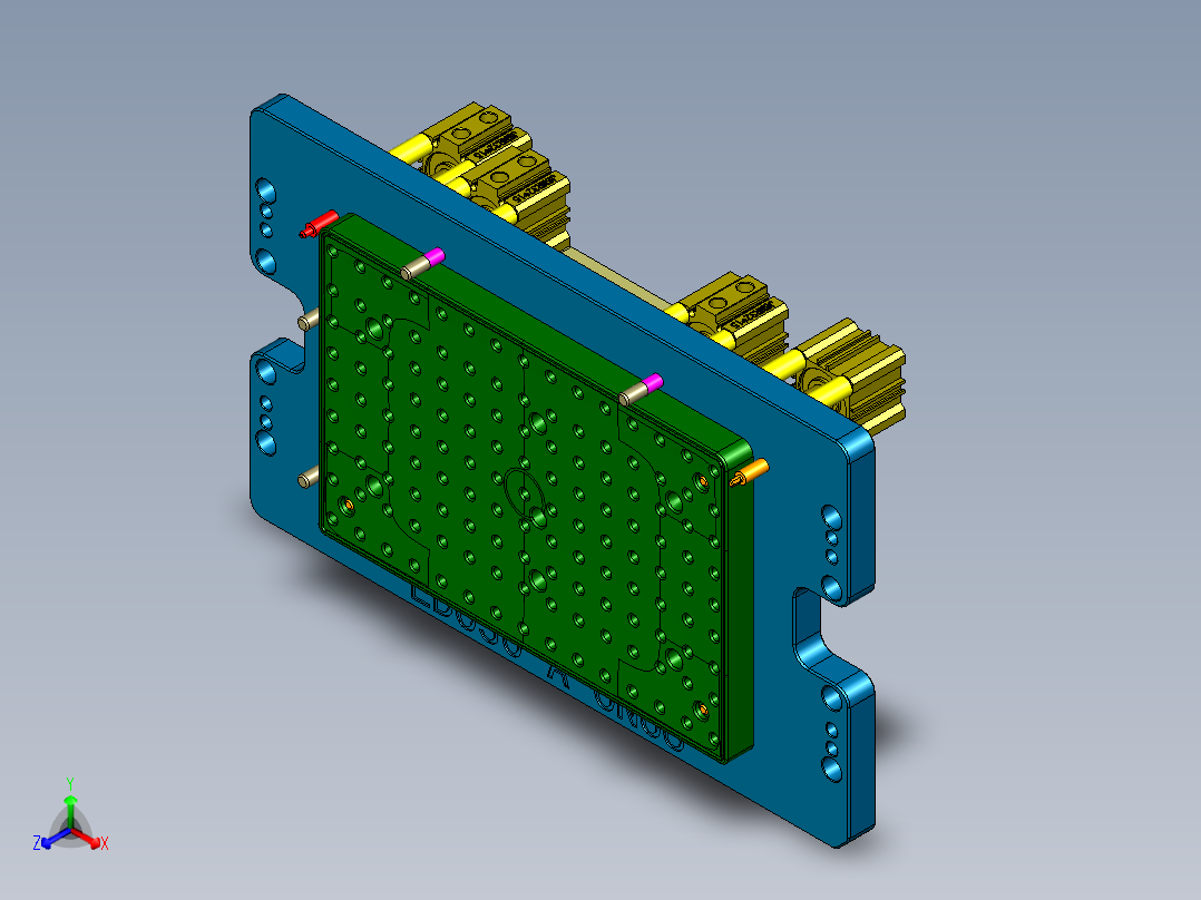 EDO30-A-笔记本CNC工装夹具三维模型CNC6-180620正等轴测图