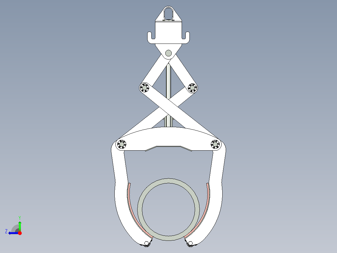 管道提升抓斗2T右视图