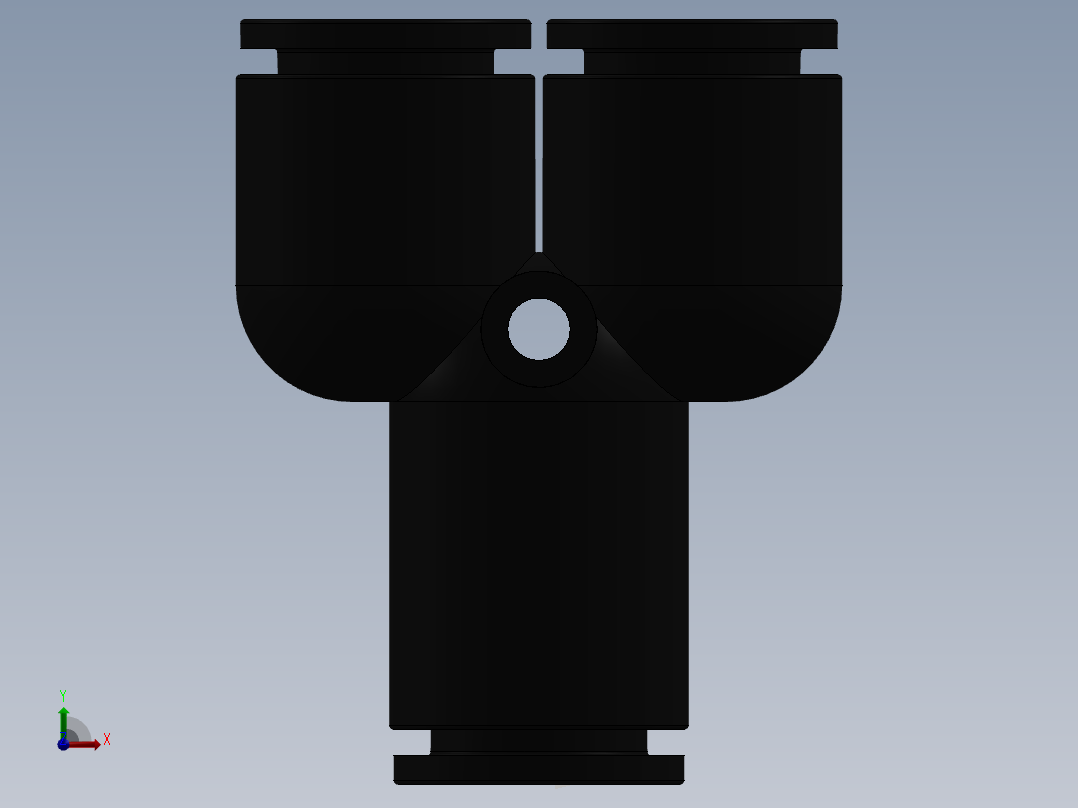 Y型三通 亿日  EPY12前视图