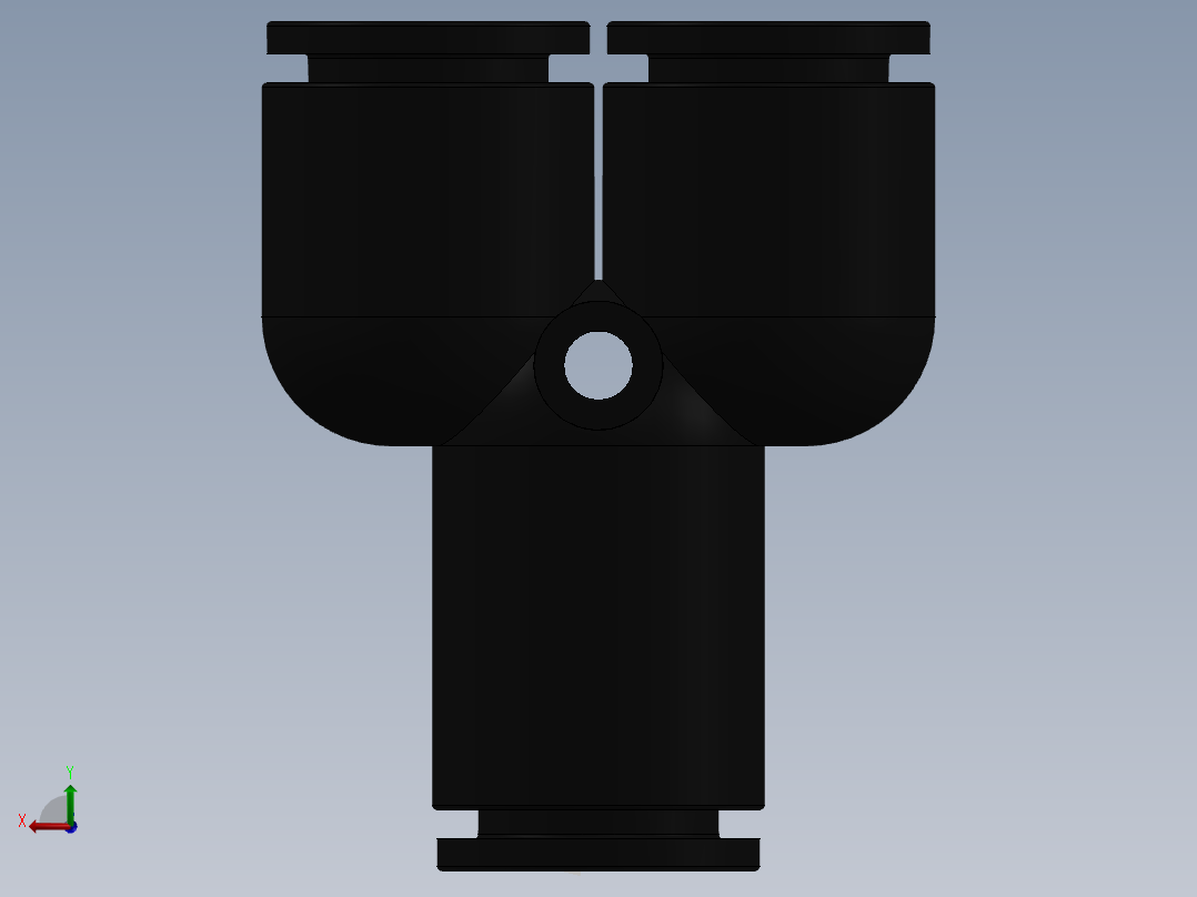 Y型三通 亿日  EPY12后视图