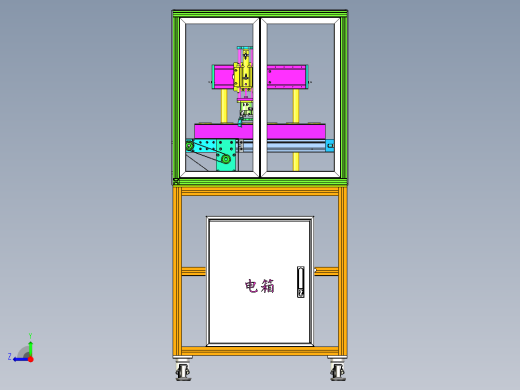 抓取机械手设计模型右视缩略图