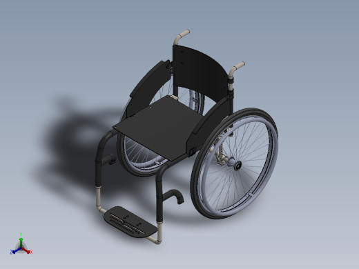 轮椅正等轴测缩略图