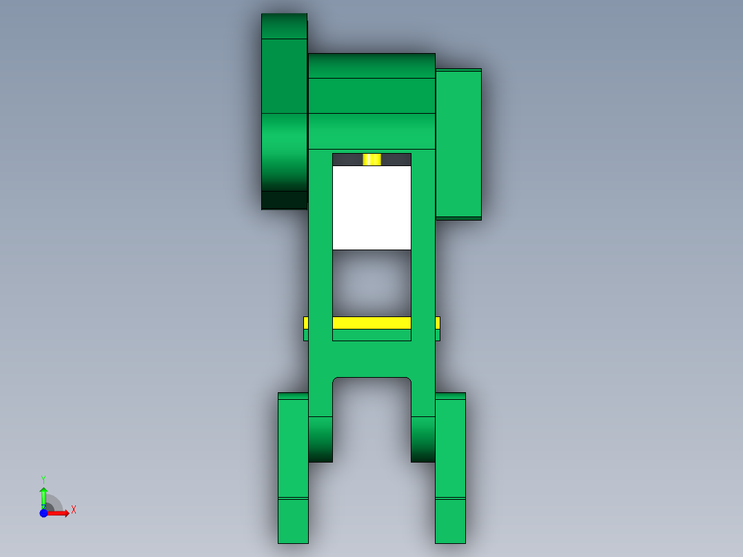 16吨冲床前视图