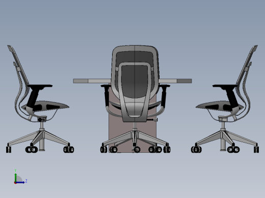 会议桌左视缩略图