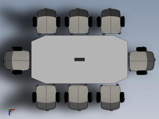 会议桌俯视缩略图