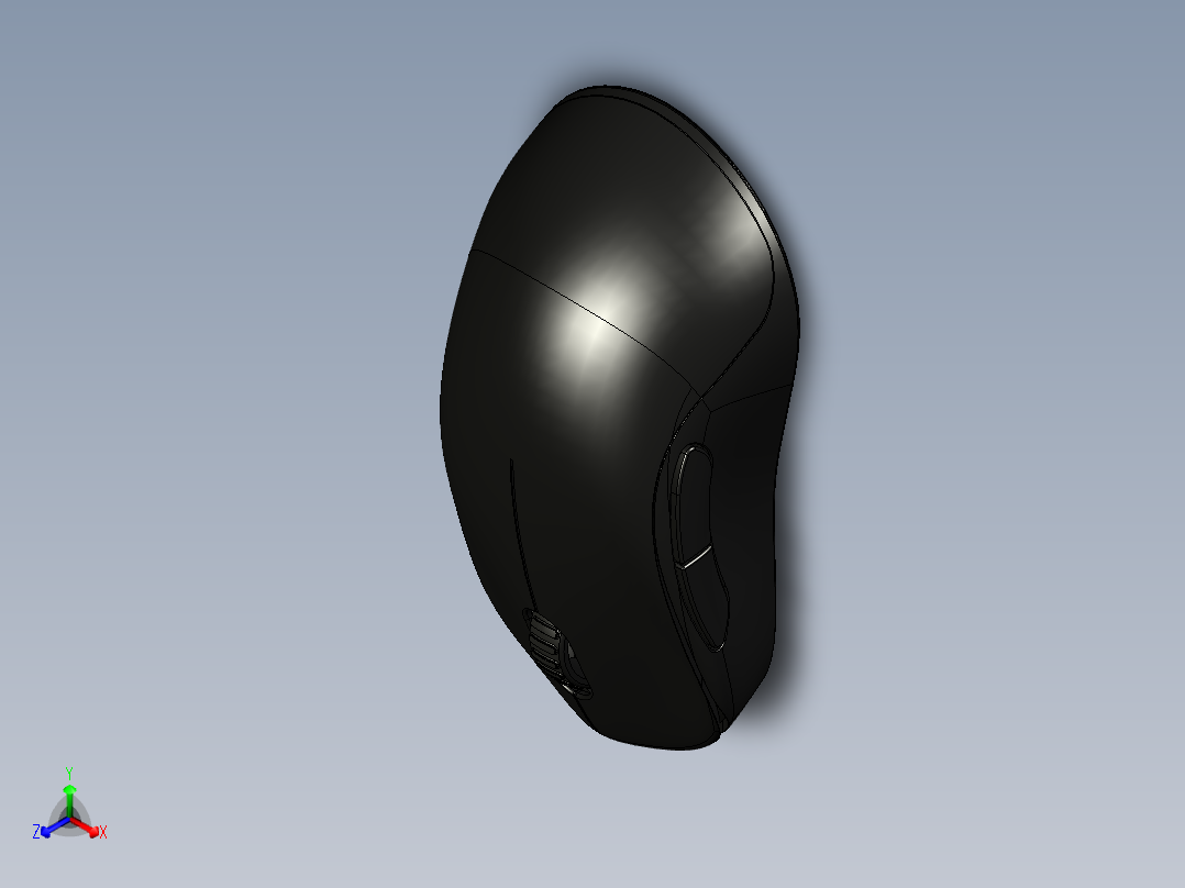Zowie U2 鼠标 14正等轴测图