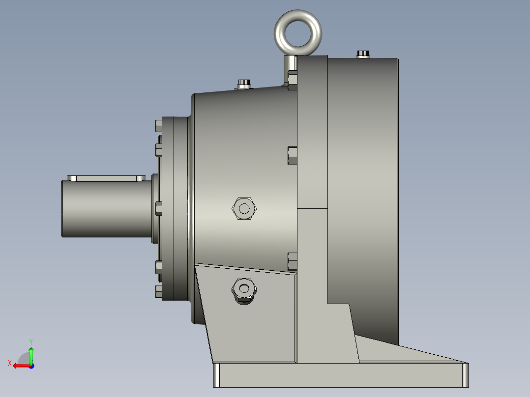 BWD型单级摆线针轮减速机BWD2-17-Y11-4P-M1-1_BWD型(单级)后视图