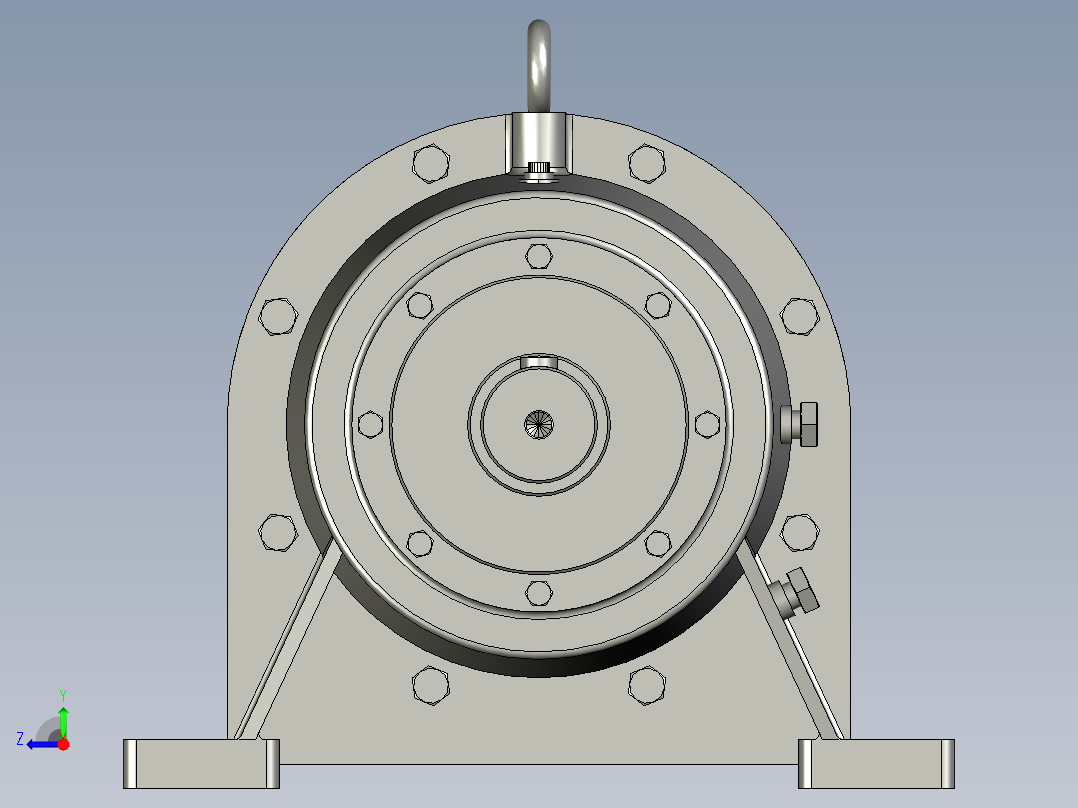 BWD型单级摆线针轮减速机BWD2-17-Y11-4P-M1-1_BWD型(单级)右视图