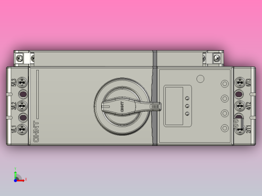 NKB1-45控制与保护开关三维模型202202前视缩略图