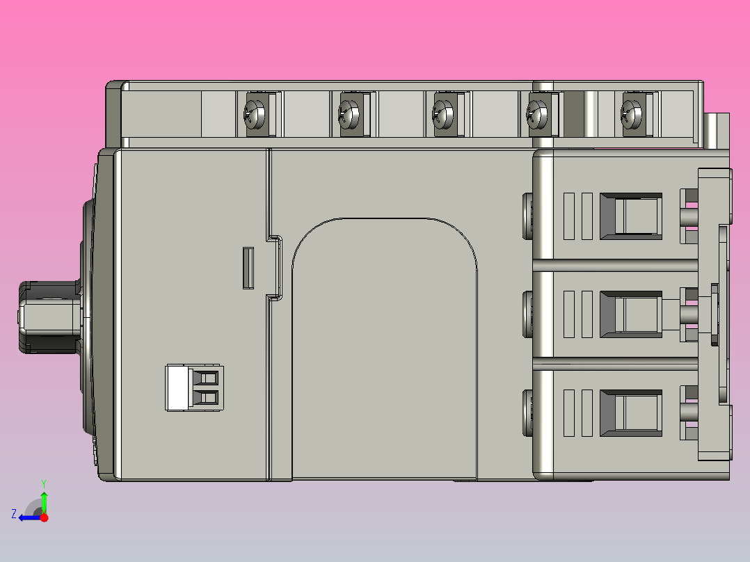 NKB1-45控制与保护开关三维模型202202右视图