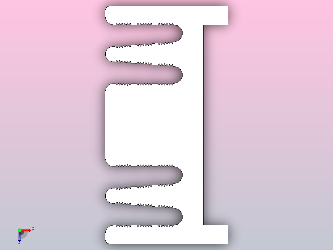 黑色散热器尺寸15 x 12 6 x 6 5 mm 11mm Pin固定ipt俯视图