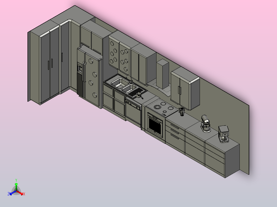 厨房设计主视图