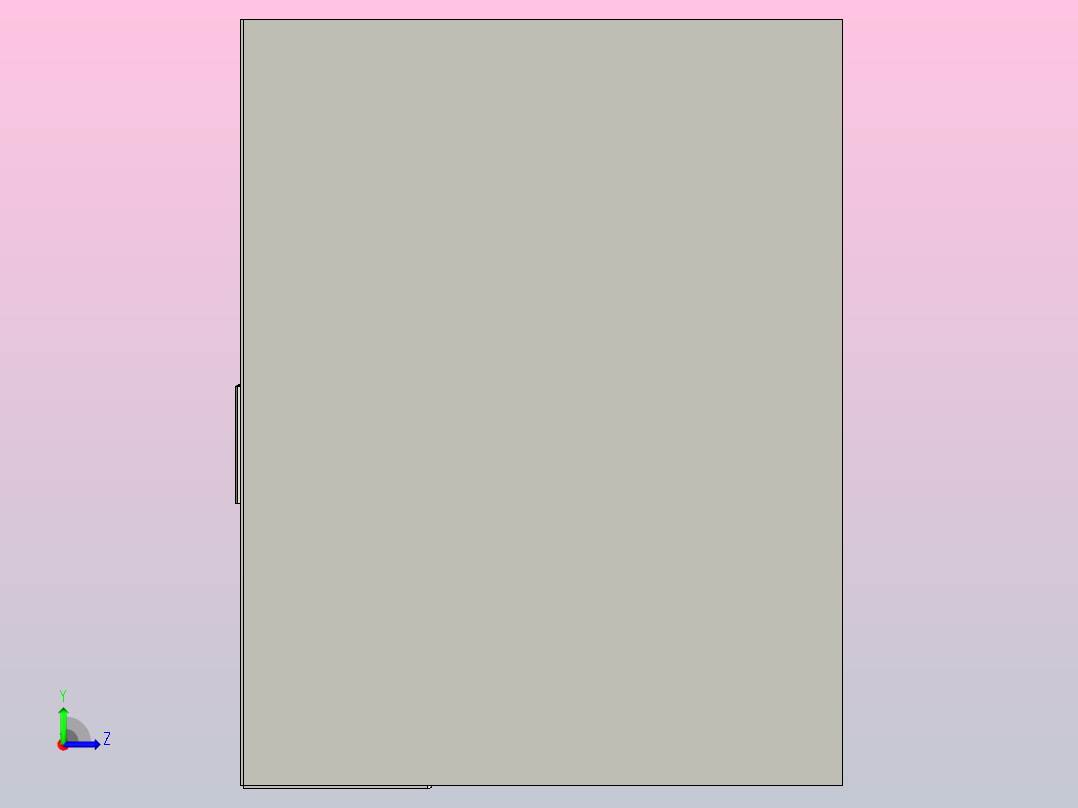 厨房设计左视图