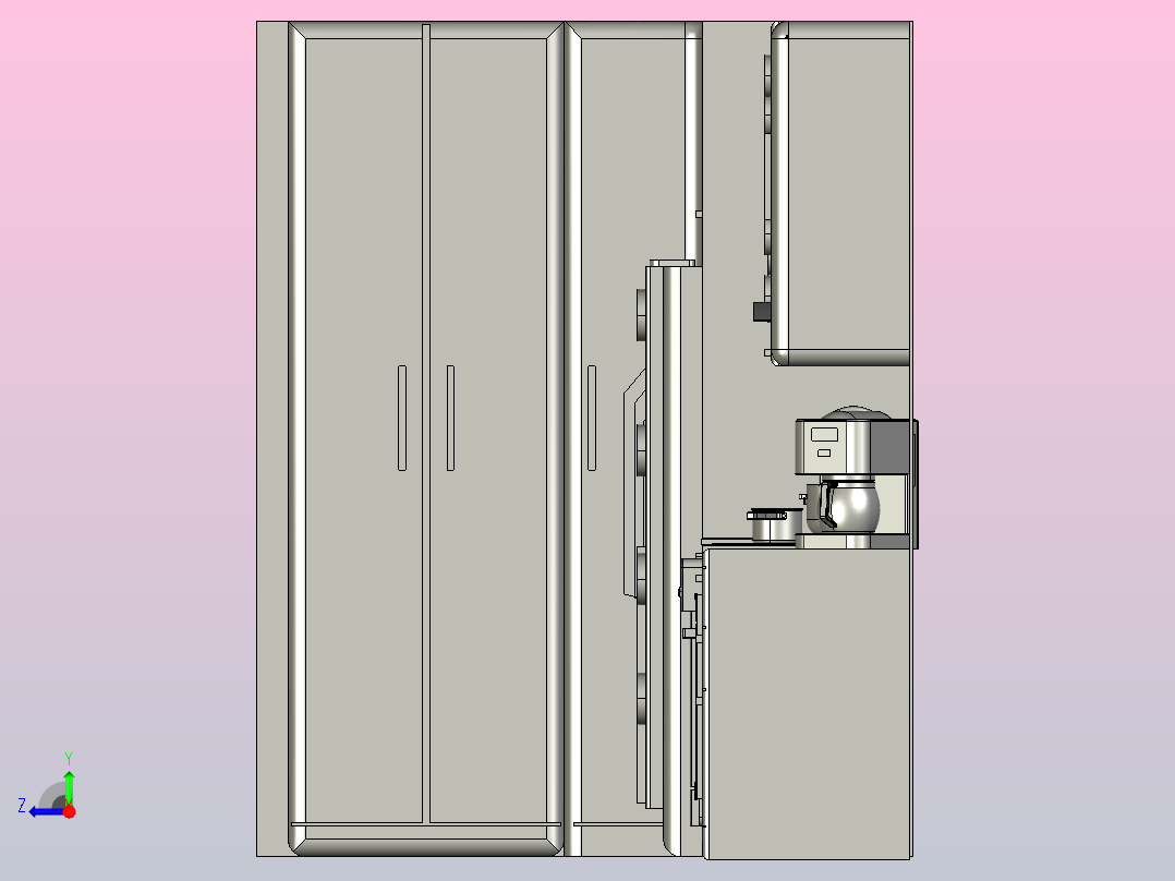 厨房设计右视图
