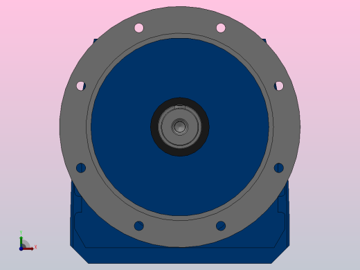 RF107法兰轴伸式安装斜齿轮减速机RF107-Y4-4P-112M-M1-0°-Φ350前视缩略图