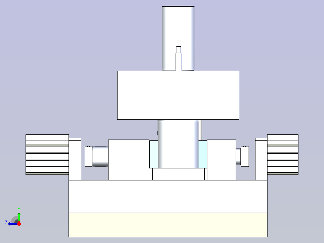 小型测试工装治具3D图右视图