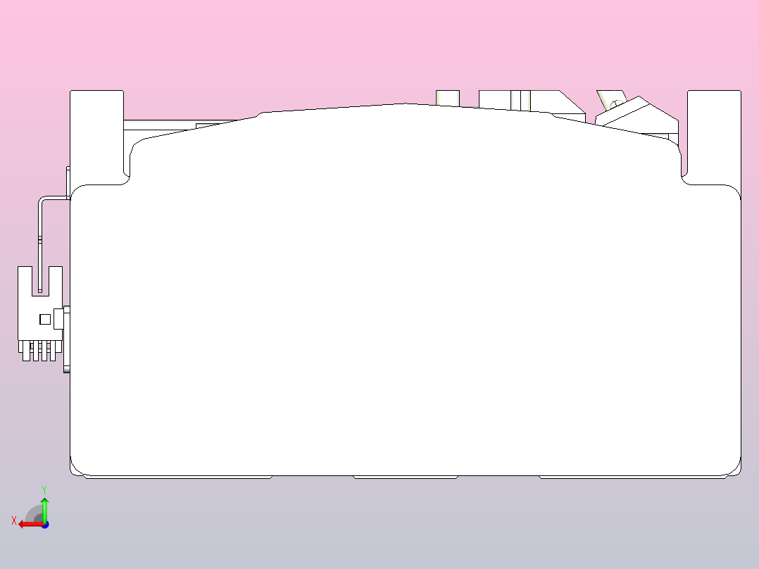 皮带直线轴半封闭可选导轨TPA-HNB-202D-140-L2250-MR-Y-P75-N3后视图