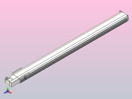 皮带直线轴半封闭可选导轨TPA-HNB-202D-140-L2250-MR-Y-P75-N3正等轴测缩略图
