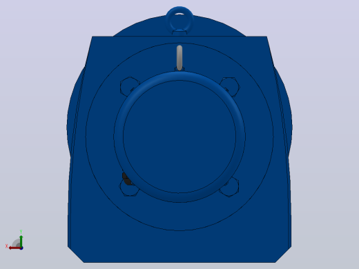 RF87法兰轴伸式安装斜齿轮减速机RF87-Y0.25-8P-71-M1-0°-Φ300后视缩略图