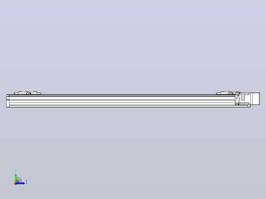 滚珠丝杠线性轴TPA-GCRS-80-1610C-L400-MR-M20-N3左视缩略图