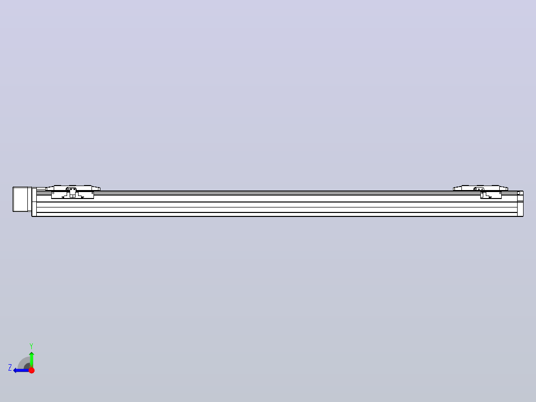 滚珠丝杠线性轴TPA-GCRS-80-1610C-L400-MR-M20-N3右视图