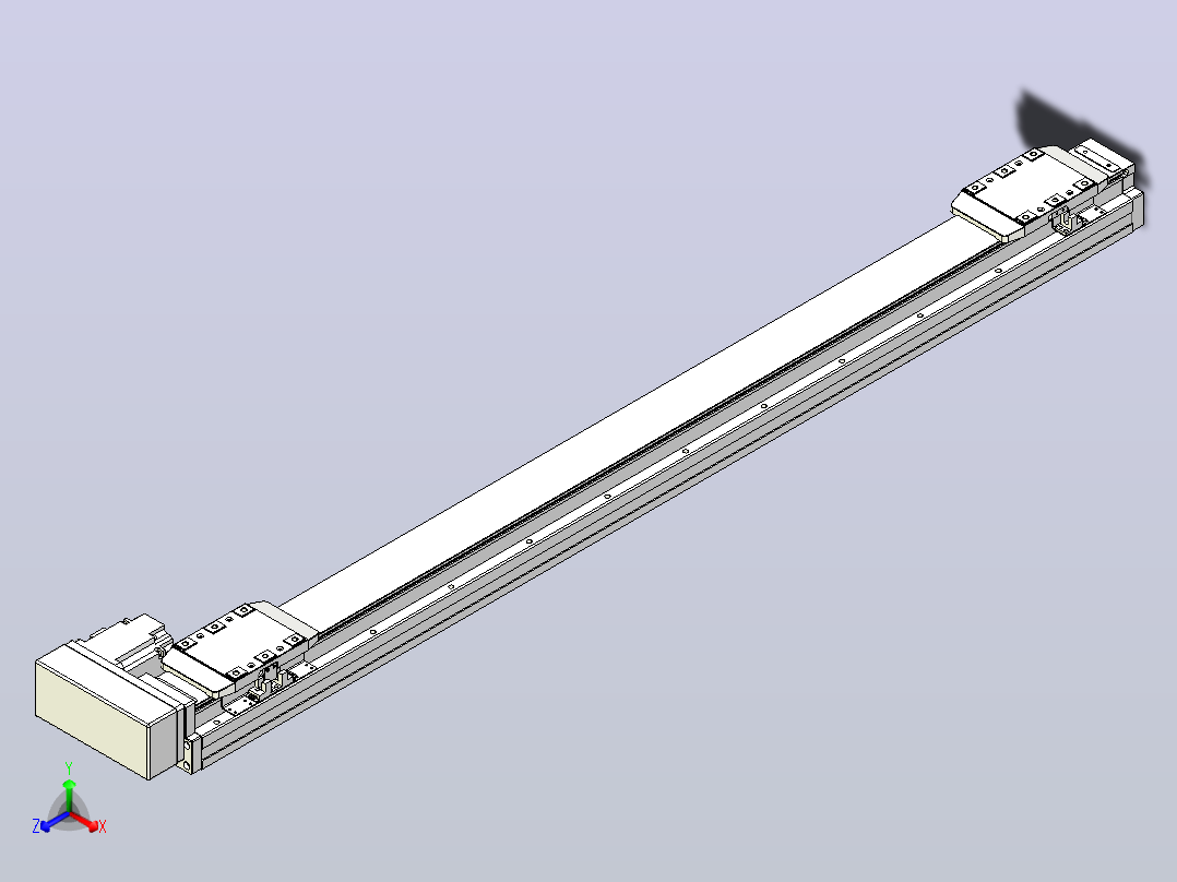 滚珠丝杠线性轴TPA-GCRS-80-1610C-L400-MR-M20-N3正等轴测图