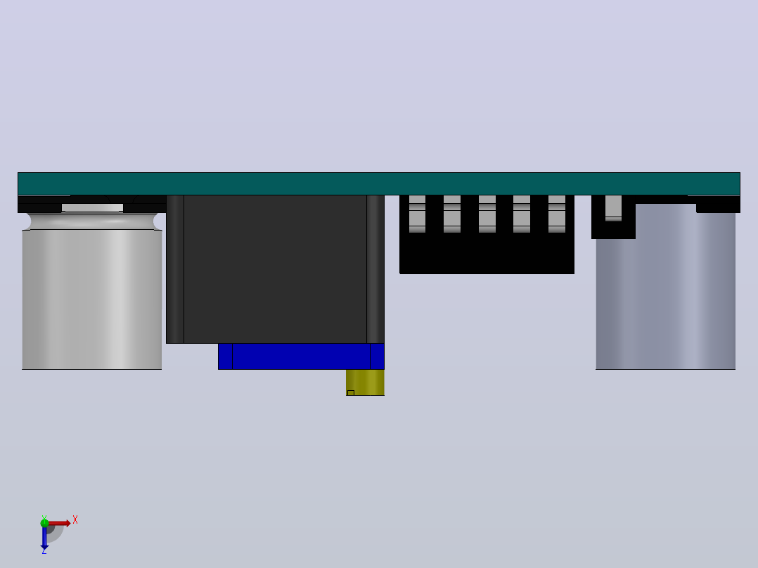 LM2596-ADJ小型电压调节器俯视图