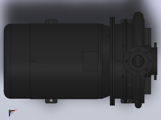 南方泵NIS，NISF泵外形（125-80-400）30kW-4极俯视缩略图