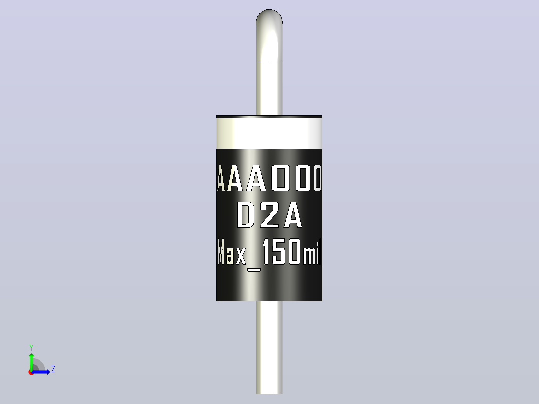 轴向二极管外壳D2A_Max_150mil_rev1.0.zip.zip左视图