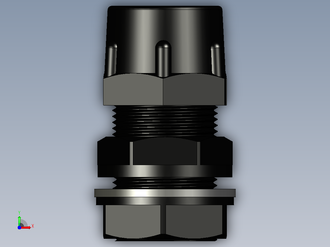 M13 电缆接头前视图