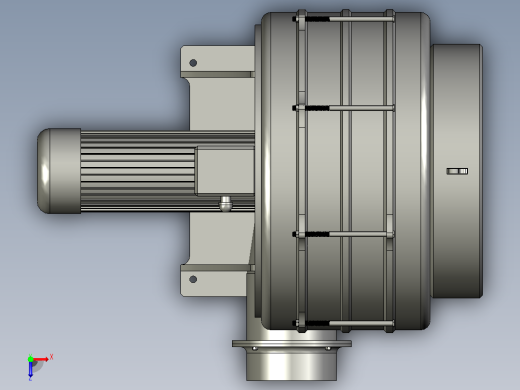 HTB125-7047.5HP4-stage透浦多段式鼓风机[HTB125-7047.5HP4-stage]俯视缩略图