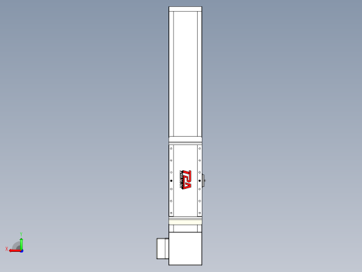 伺服电机集成皮带传动直线执行器TPA-OCB-140-256-L350-LP-P75-N3后视缩略图