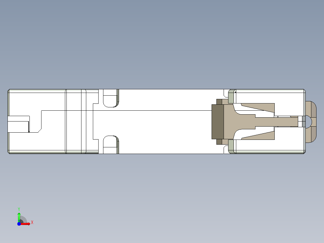 NB5-63M 1P塑料外壳式断路器三维模型202404前视图