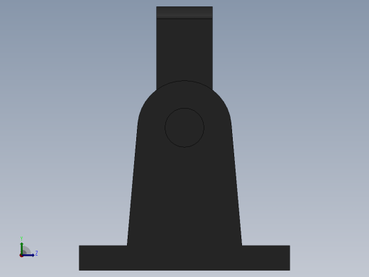 TBC后铰轴座[320]气缸附件左视缩略图