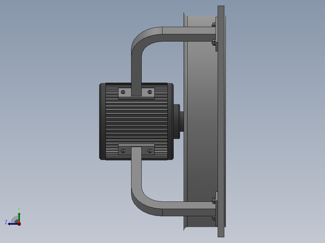 ZF040-4L-SH9轴流风机[ZF040-4L-SH9]左视图