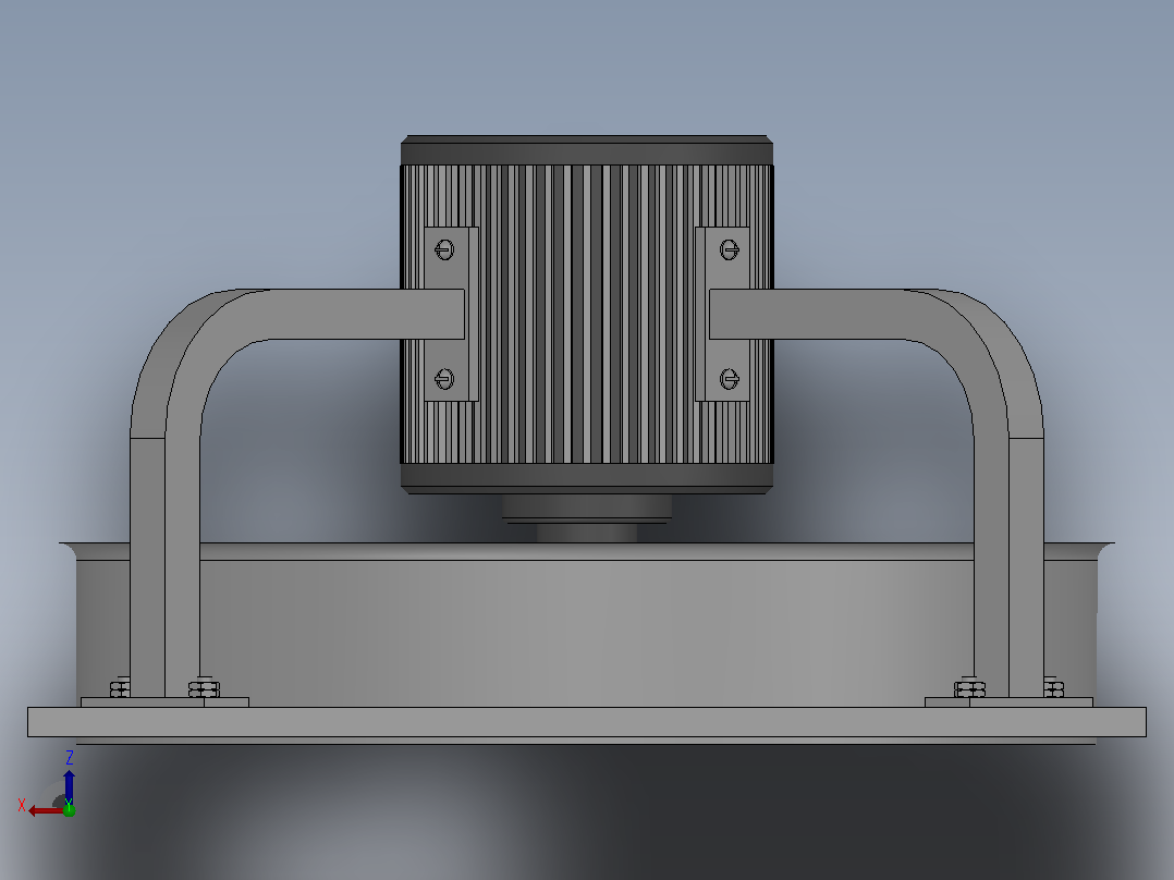 ZF040-4L-SH9轴流风机[ZF040-4L-SH9]俯视图