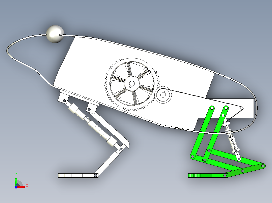 大赛仿生青蛙 前视图