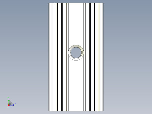 蓝色散热器25 x 12 6 x 6 5 mm孔13 5mm ipt左视缩略图