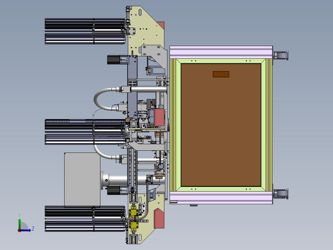 胶壳铁片组装机sw18可编辑左视图
