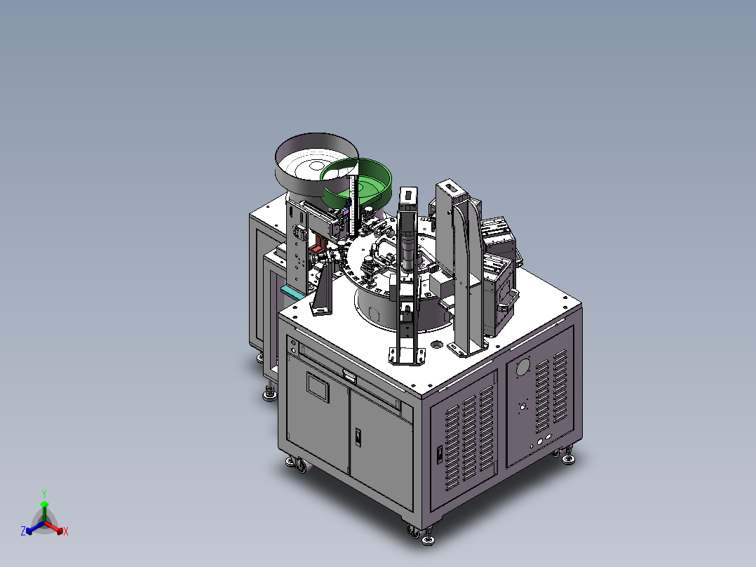 尺寸平面检测机外观检测机sw18正等轴测图