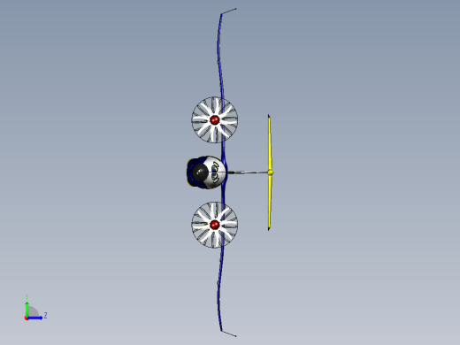 Proton Turboliner试验机3D数模图纸 x_t格式左视缩略图