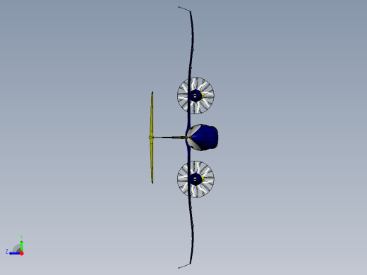 Proton Turboliner试验机3D数模图纸 x_t格式右视缩略图