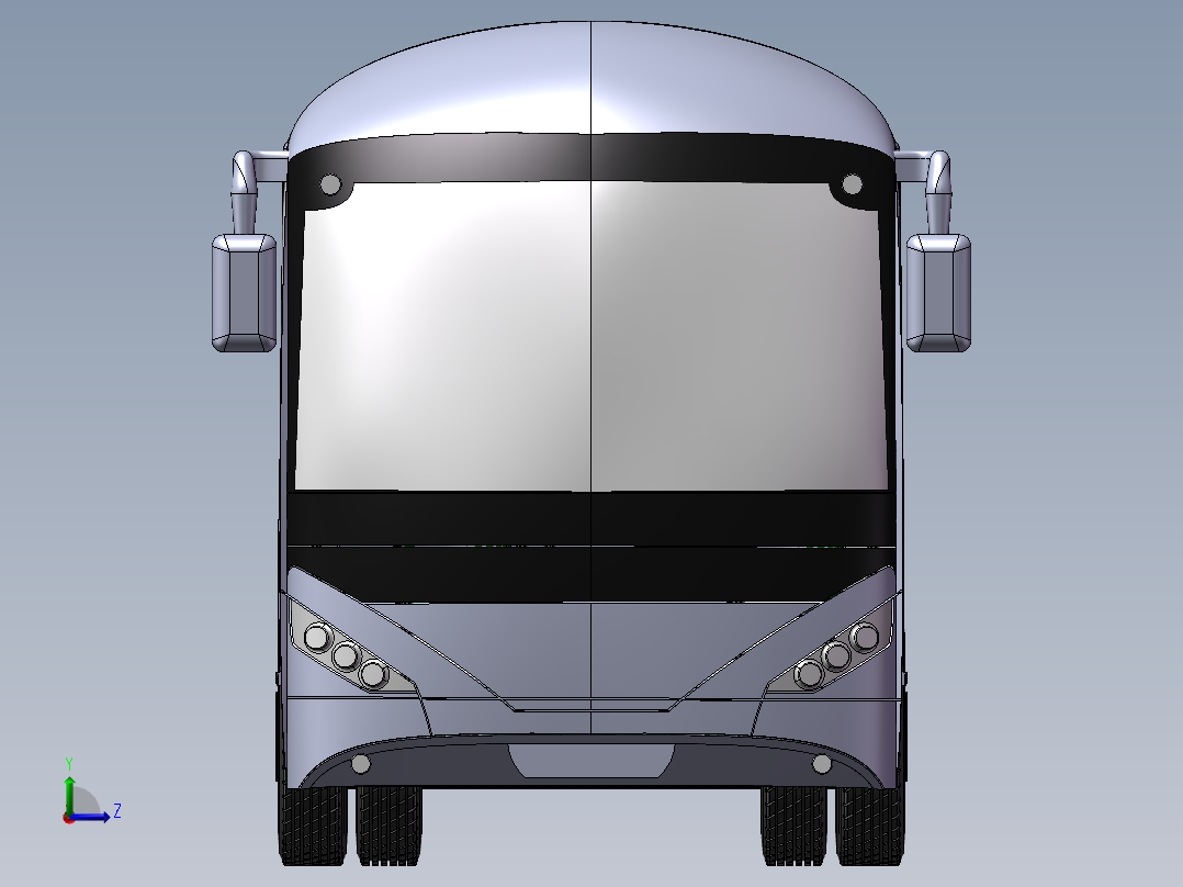 大巴设计模型左视图