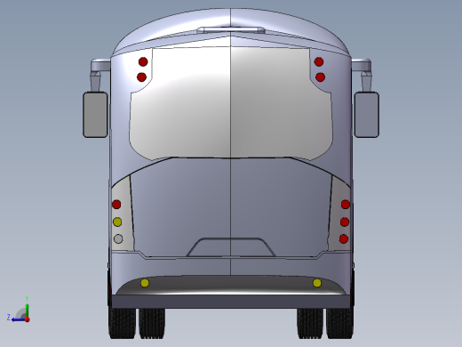 大巴设计模型右视缩略图