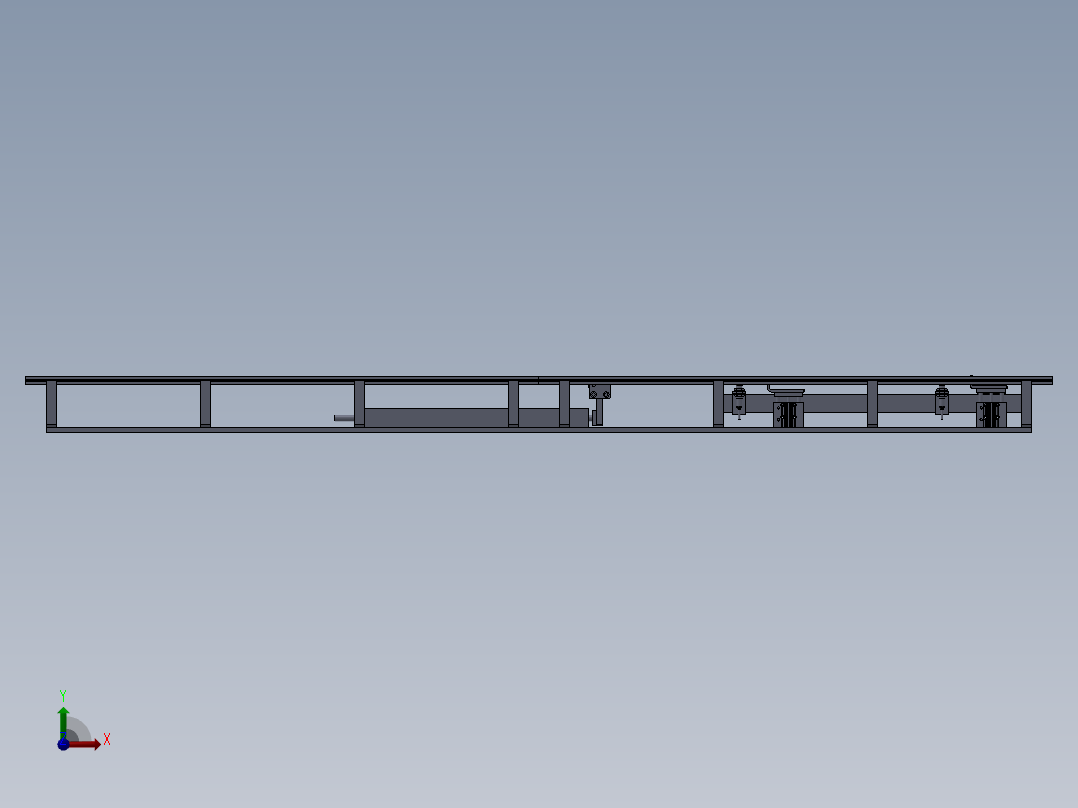 使用止回组件的推杆2前视图