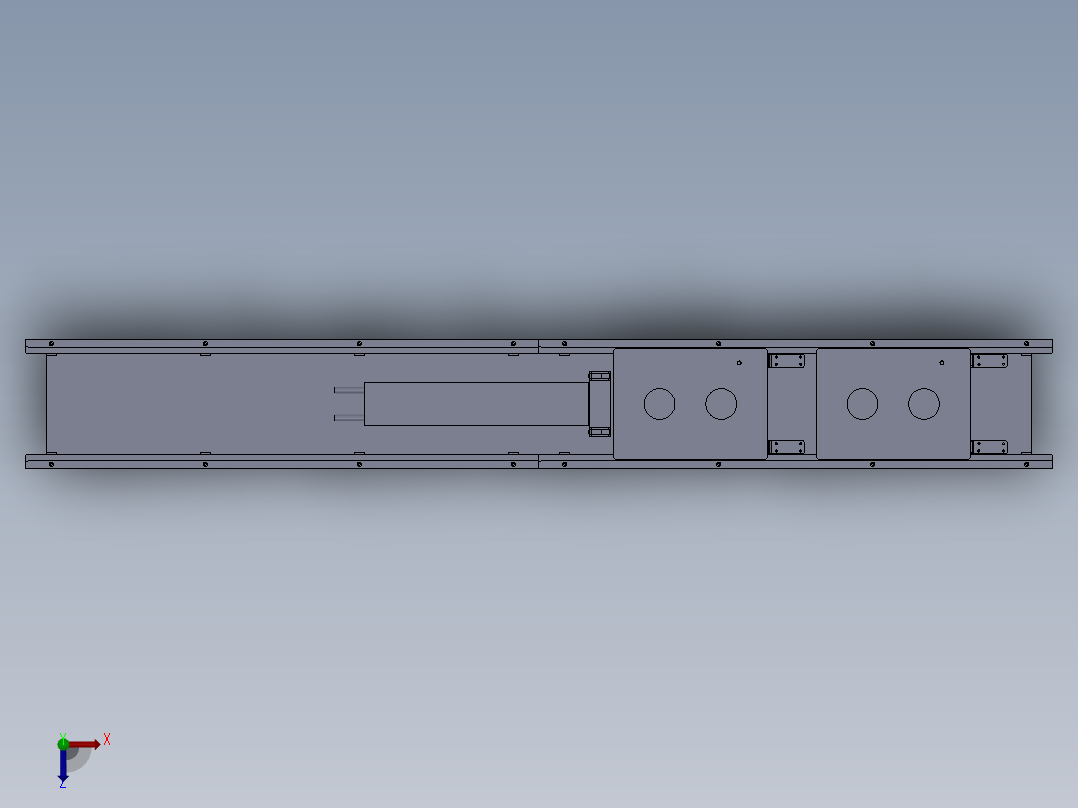 使用止回组件的推杆2俯视图