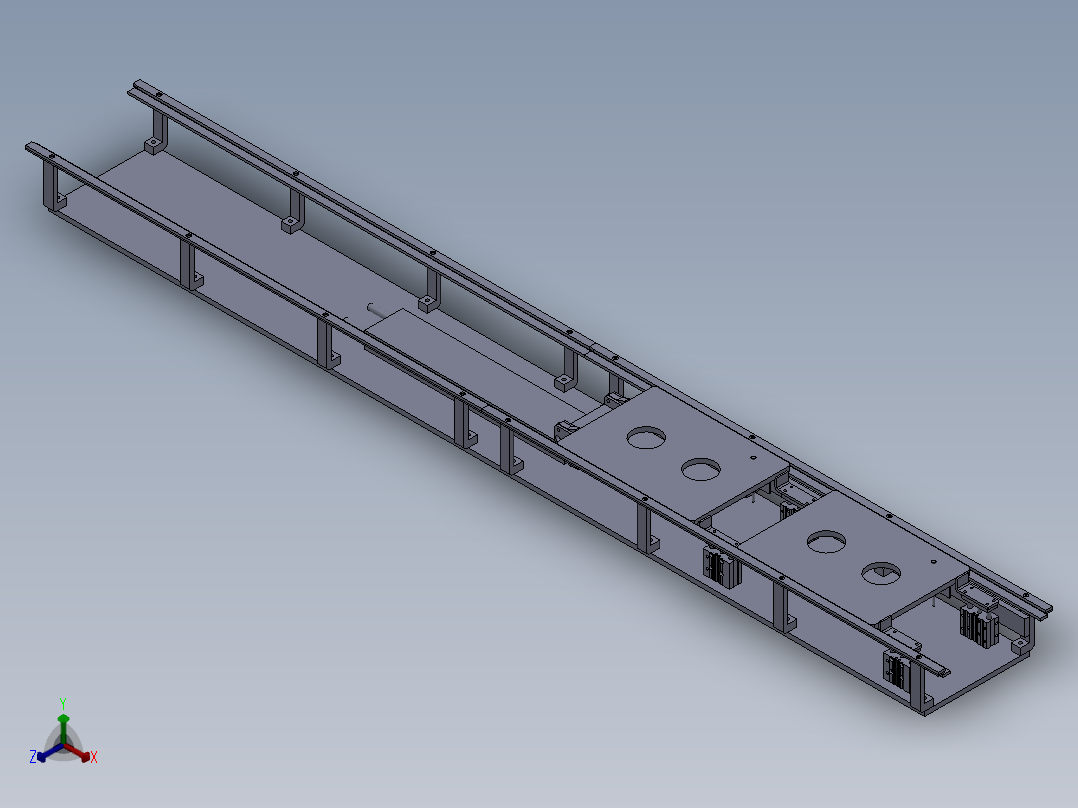 使用止回组件的推杆2正等轴测图