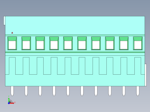 DEGSON DG500 系列 5.05.087.62mm 接线端子-DG500H-5.0-10P-14-00AH前视缩略图