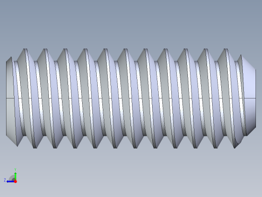 UNC 平头紧定螺钉-UNC SET SCREW 0.250 x0.625.STEP右视缩略图