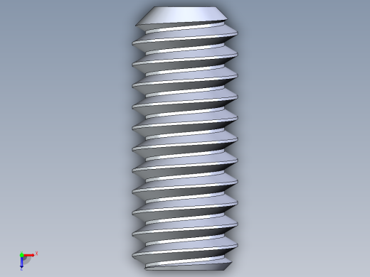 UNC 平头紧定螺钉-UNC SET SCREW 0.250 x0.625.STEP俯视缩略图